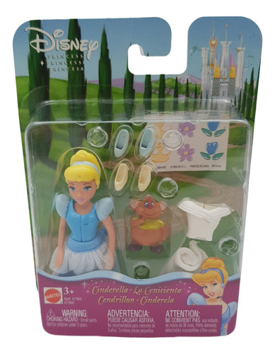 Figura Mattel Disney Princesas Preciosas Cenicienta Detalles