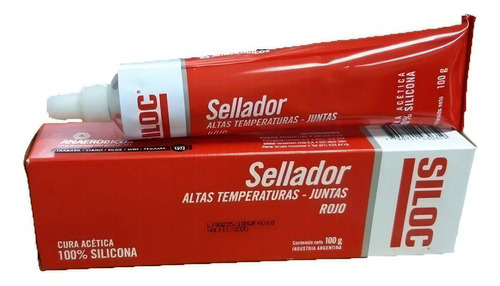 Sellador Forma Juntas Alta Temperatura X 100g Siloc Rojo