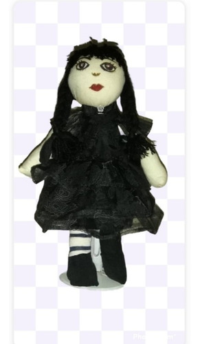 Imagen 2 de 3 de Muñeca De Trapo Merlina. Hecho A Mano