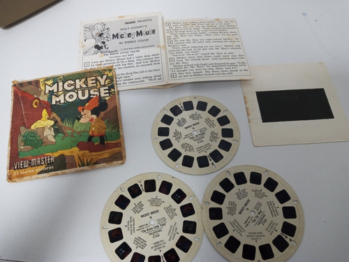 7k Mickey Mouse 3 Discos View Master 1958