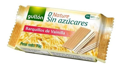 Imagem 1 de 1 de Wafer De Baunilha Gullon Zero Açucar 60g