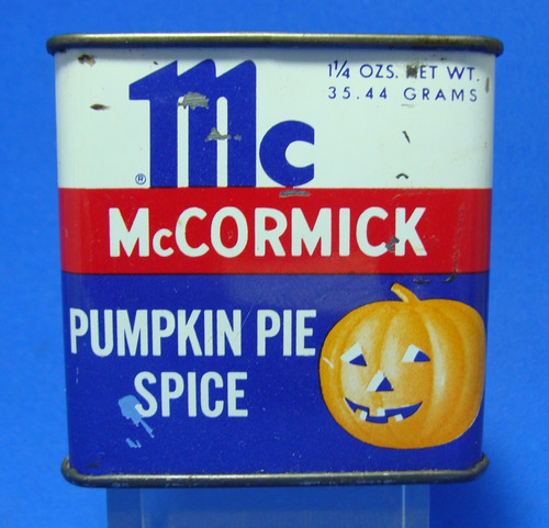 Lata De Colección Años 50 Mckormick Especias  Halloween Pie