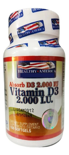 Vitamina D3 2000 Iu X 100soft - Unidad a $344