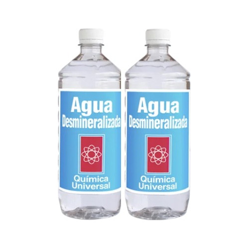 Pack 2 Agua Desmineralizada De 1 Litro C/u