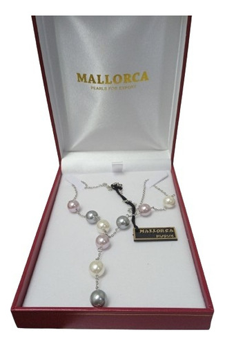 Collar Acero Con Perlas De Mallorca 