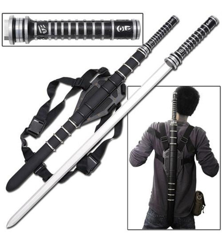 Katana Espada Blade Filo Doble Con Mochila Caza Vampiros