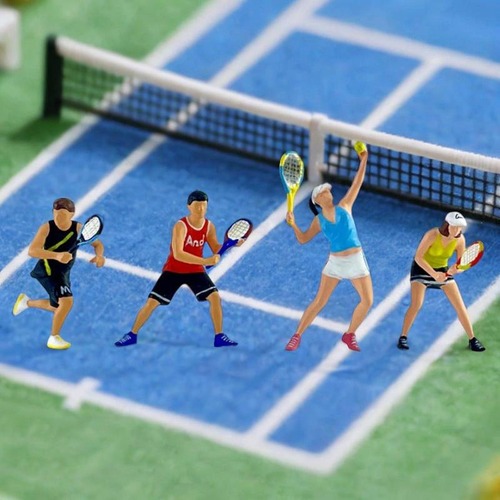 4 Piezas 1/64 Figuras En Miniatura En Miniatura Figuras De