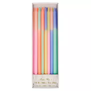 Velas De Bloques De Colores Variados (paquete De 16)