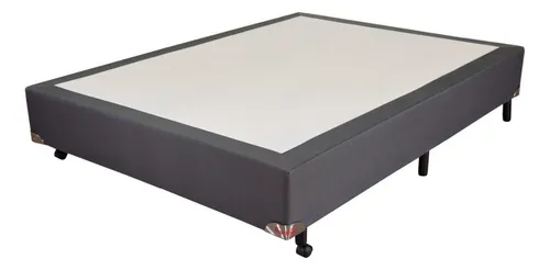 Base Box Casal Jacquard Liso 138x188x25cm Prorelax Ie