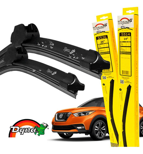 Kit Limpador Parabrisa Original Nissan Kicks 2016 A 2021