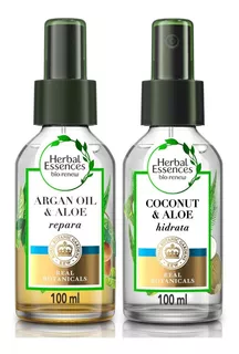 Kit Aceite Para Cabello Herbal Essences Argan Oil Aloe+Coconut