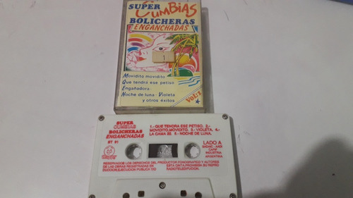 Super Cumbias Bolicheras Enganchadas Vol 1 Cassette 