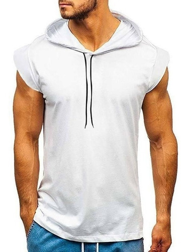 Camiseta De Manga Corta Para Hombre Fitness Workout Gym Slim