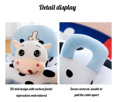 Soporte De Sofá Para Bebé Con Dibujos Animados De Felpa Sin