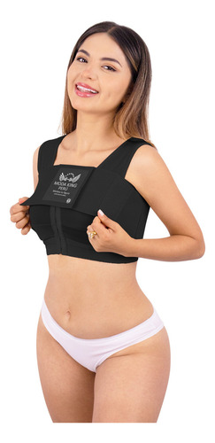 Faja Brasier Reductora Cero Gorditos 100% Moda King Negro M