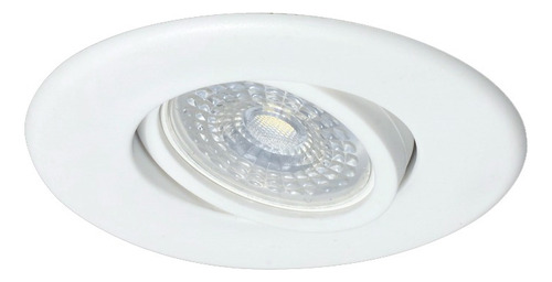 Spot Led Embutir Pvc Lampara Dicroica 7w Pack X10 