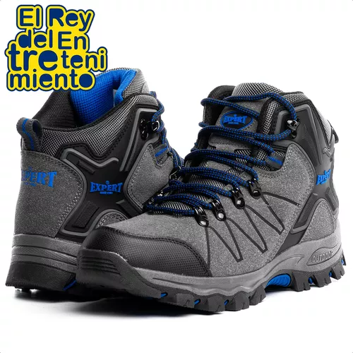 Calzado Botas Tácticas Outdoor Trekking Para Hombre - Azul — El