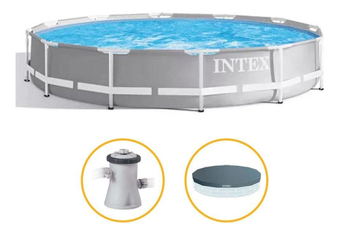 Piscina Estrutural 6.503l Prism Capa Filtro 110v - Intex