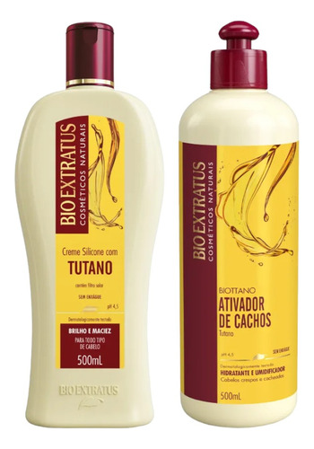 Kit Tutano 1 Creme De Silicone 500ml 1 Biottano 500ml
