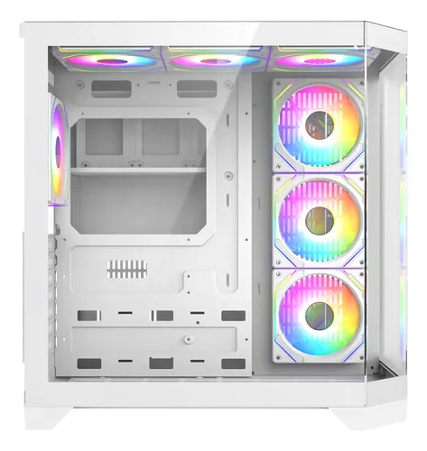 Chasis Iceberg Crystal Edge Blanco X7 Fan Argb Maxi Infinity