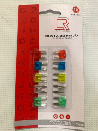 Kit De Fusibles Mini Uña 10pzs Lafa Racing