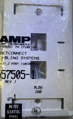 Face Plate Wall Ph-556029-3 Dos Huecos Amp Blanco Hueso