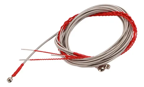 Cuerdas Para Bajo, Guitarra Eléctrica Plateada, Acero, 4 Cue