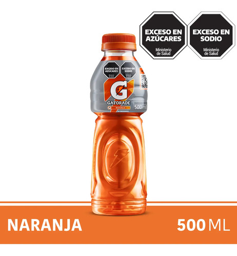 Bebida Deportiva Isotónica Gatorade Naranja 500ml X 6u