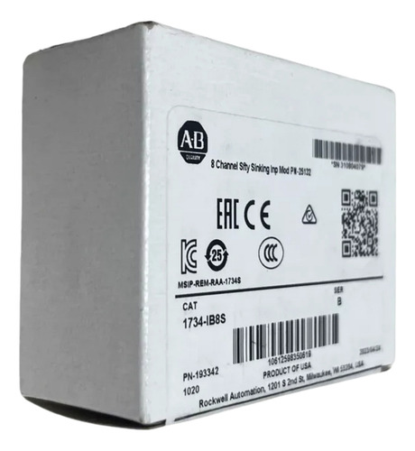 Allen-bradley 1734-ib8s Dc Input Safety Module Point I/o