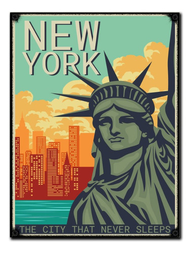 #40 - Cuadro Vintage 30 X 40 - No Chapa New York City Cartel