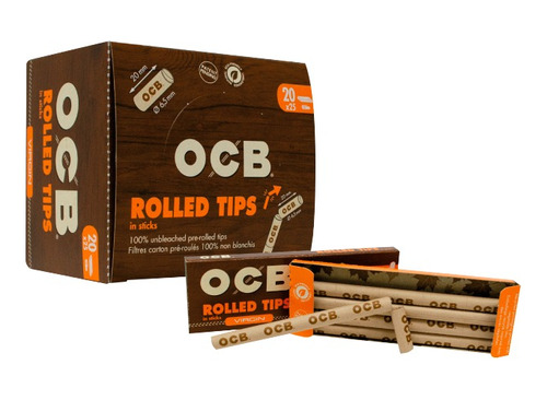 Display Filtro Carton Enrolado X20  Ocb ( Rolled Tips) 