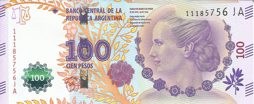 Argentina 100 Pesos. Eva Peron