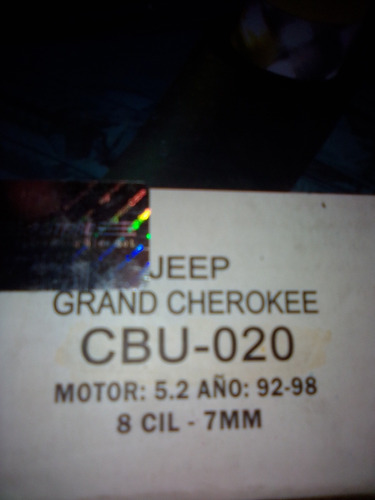 Juego De Cable Para Bujía Cbu-020/jeep Grand Cherokee 5.2