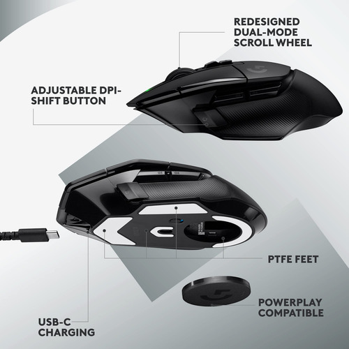 Ratón Inalámbrico Para Juegos Logitech G502 X Lightspeed Bla