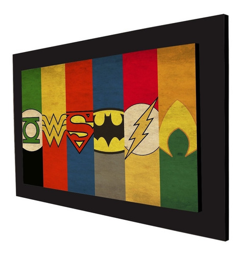 Cuadro 60x40cms Decorativo Dc Comics!!!+envío Gratis