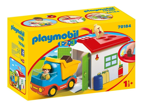 Playmobil 123 Camion Volquete Deposito Toy New 70184 Bigshop