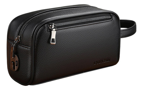 Bolso De Mano Para Hombre De Gran Negro Con Cerradura