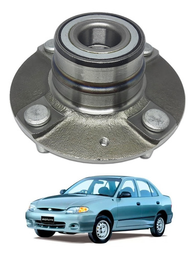 Cubo Roda Traseira Hyundai Accent 1.5 16v 1994 A 1999 S/abs