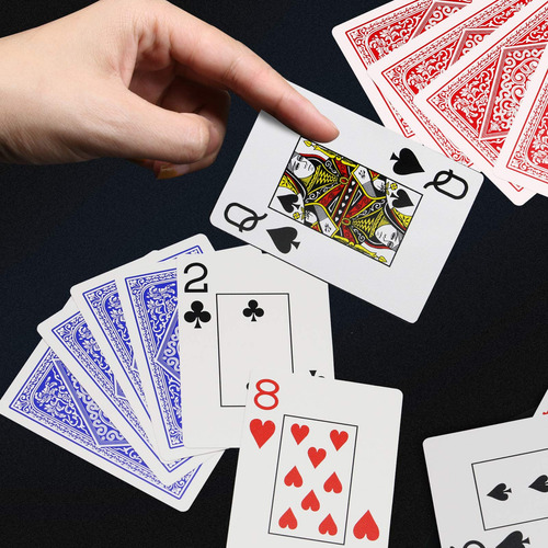 Cartas De Juego 2 Barajas Impermeables Póquer 6.35 X 8.89 Cm