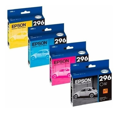 Pack Cartuchos Impresora Epson Original T296 Kit X 4 Diginet