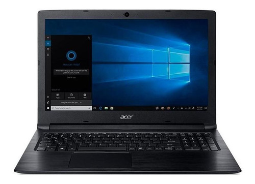 Notebook Acer Aspire 3 A315-41-R790  preta 15.6", AMD Ryzen 3 2200U  4GB de RAM 1TB HDD, AMD Radeon Vega 3 60 Hz 1366x768px Windows 10 Home