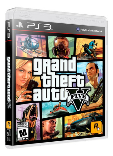 Imagen 1 de 10 de Gta V Grand Theft Auto 5 Formato Físico Ps3