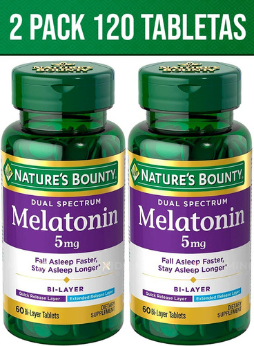 Melatonina 5 Mg | Rápida Absorción | Super Pack 120 Tabletas