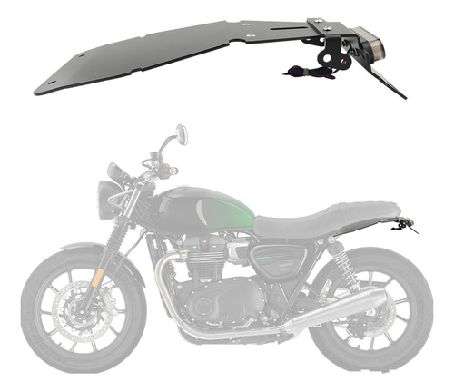 Suporte De Placa De Licença Crystally Tail Tidy Bracket Fend