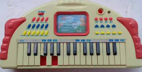 Teclado Infantil Musica E Jogo Funcionando