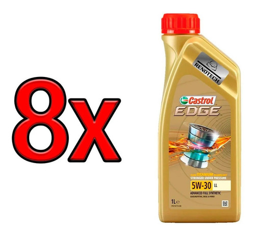 Oleo Castrol 5w30 Acea C3 Edge 1lt Sintetico 8x 3409650