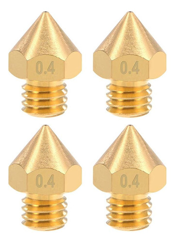 Uxcell 0.4mm 3d Impresora Nozzle Head M6 Reemplazo De Hilo P