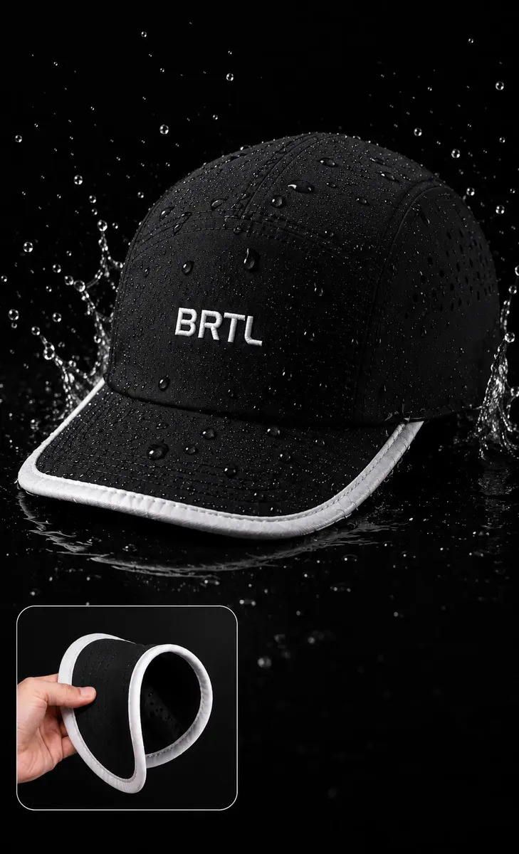 Boné Corrida Aba Flexível Leve Impermeável Proteção Solar UV Esportivo Secagem Rápida Academia Unissex Respirável Dry Fit Ajustável Treino Performance