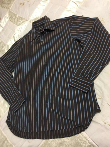 Michael Kors Camisa Casual Para Caballero Talla M Color Café