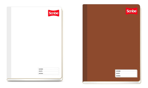 2 Cuaderno Scribe Profesional Cosido Hj Blancas Con Margen